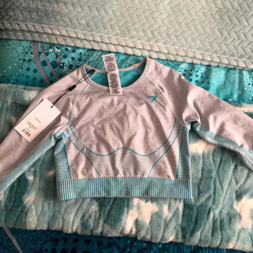 Matching gym shark set! Top is small, bottoms are medium . New with tags !